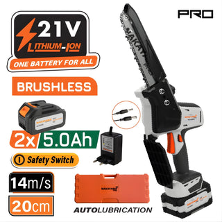 NAKAYAMA Motosega da Potatura Pro EC1520 con 2 Batterie e Accessori