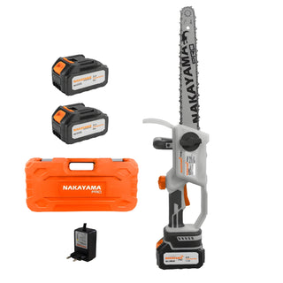 NAKAYAMA Motosega da Potatura Pro EC1230 con 2 Batterie e Accessori
