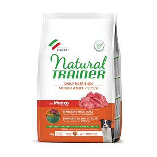 NATURAL TRAINER Daily Nutrition Medium Adult - Manzo 3kg