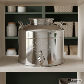 Sansone Contenitore in Acciaio Inox 10L con Rubinetto