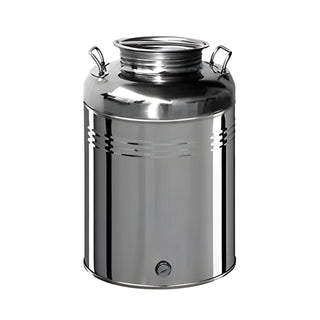 Belvivere Fusto Contenitore in Acciaio Inox 50L con Rubinetto