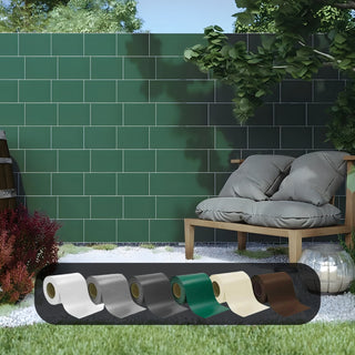 EFFE Fascia Frangivista in PCV per esterni 19 cm x 35 metri (diversi colori)