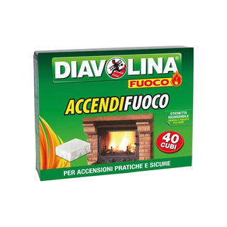 Diavolina Accendifuoco 240 cubi (6 confezioni)