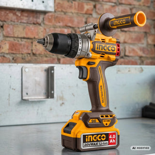 INGCO CIDLI209686E Impact Drill with 2 Batteries and Accessories