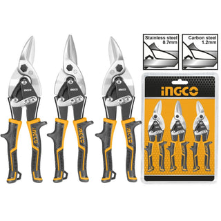 INGCO 3-Piece Tin Snips Set HTSNK0110