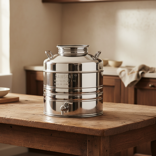 Sansone Contenitore in Acciaio Inox 15L con Rubinetto