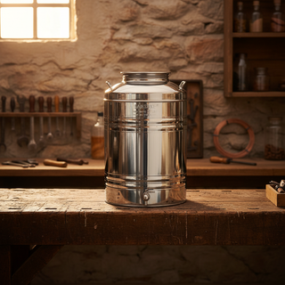Sansone Contenitore in Acciaio Inox 50L con Rubinetto