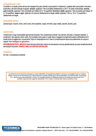 PROCHIMICA Evokiller Insetticida - 750ml
