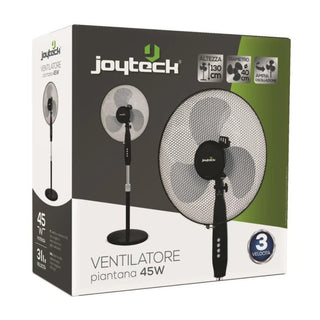 JOYTECH Ventilatore a Piantana 45W Ø40cm con 3 Velocità Regolabile