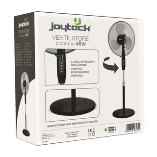 JOYTECH Ventilatore a Piantana 45W Ø40cm con 3 Velocità Regolabile